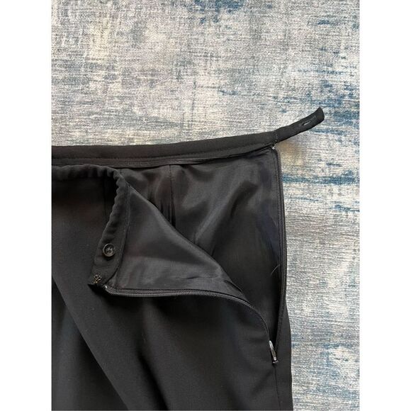 Dana Buchman Black Damsel 100% Wool Straight Leg Dress Pants Size 14 - Picture 8 of 9